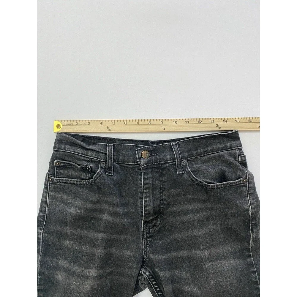 Levi's 511 Slim Fit Jeans Men's 30x32 Faded Black Gray WaterLess Denim Stretch